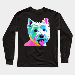 West Highland White Terrier Pop Art - Dog Lover Gifts Long Sleeve T-Shirt